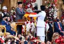 Presiden Jokowi Pimpin Upacara Penurunan Bendera HUT ke 77 RI