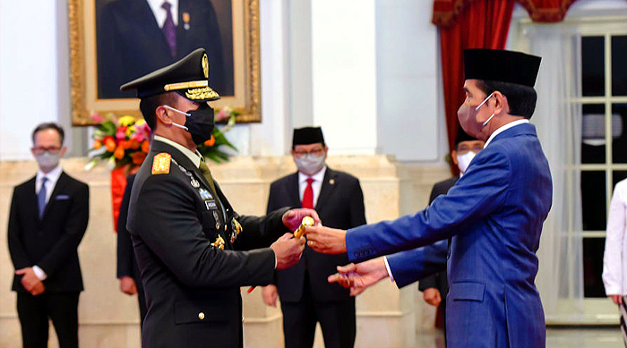 Presiden Jokowi Lantik Andika Perkasa Jadi Panglima TNI